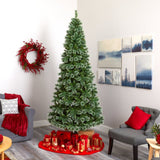 9’ Slim Snow Tip Pine Tree – A Tall, Festive Elegance for Any Space - Ed's Plant Shop