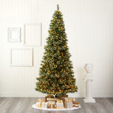 9’ Slim Snow Tip Pine Tree – A Tall, Festive Elegance for Any Space - Ed's Plant Shop