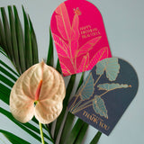 Just a Little Thank You Card | Alocasia Design with Gold Foil