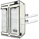 Mushroom Fruiting & Incubation 3-Tier Walden White LED Grow Tent Kit - Ed's Plant Shop