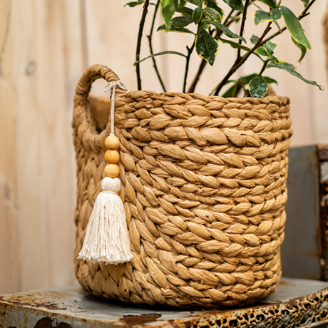 Basket Weave Cement Planter - Various Sizes