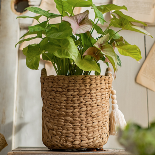 Basket Weave Cement Planter - Various Sizes