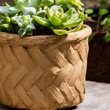 Woven Concrete Planter