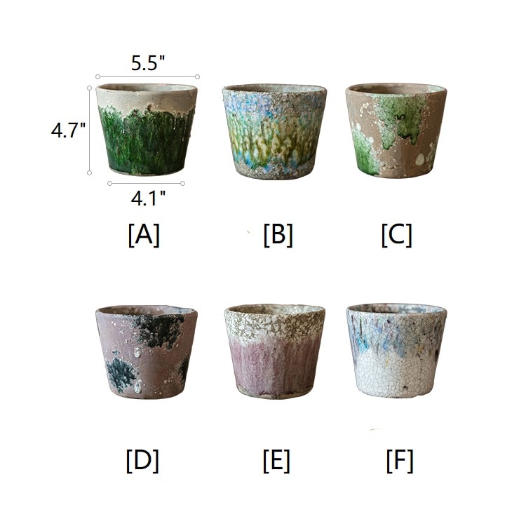 Colorful Terracotta Pot - Various Colors