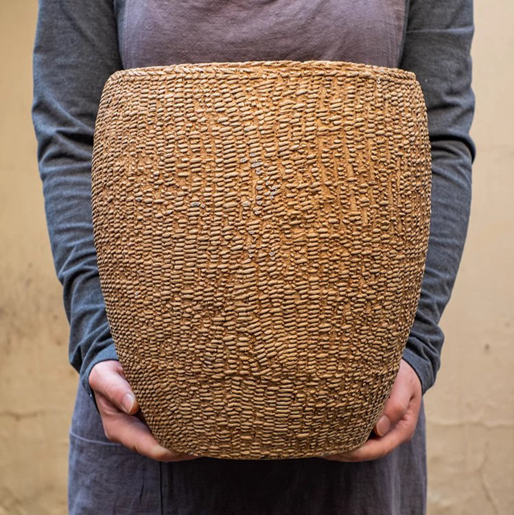 Seagrass Basket - Cement