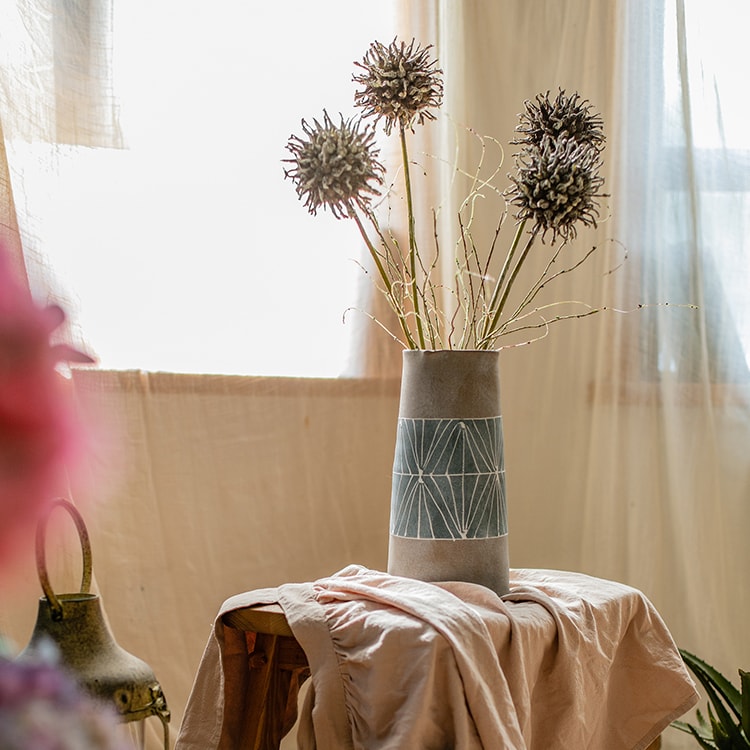 Handpainted Table Vase - Ed's Plant Shop