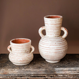 Handmade Terracotta Planter Vase with Handles