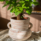 Handmade Terracotta Planter Vase with Handles