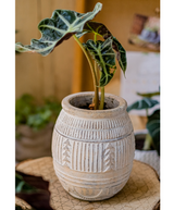 Yukun Tribal Design Stoneware Planter - Various Sizes