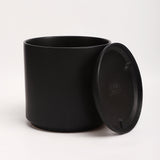 The Ceramic Cylinder Planter with Saucer, 2nd Generation
