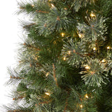 10' Cashmere Slim Artificial Christmas Tree with 750 Warm White LED Lights