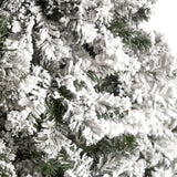 10' Flocked West Virginia Fir Artificial Christmas Tree with Snow