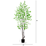 8’ Artificial Minimalist Enkianthus Tree