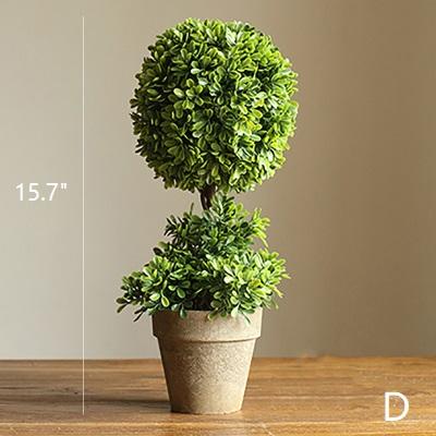 Artificial Faux Boxwood Topiary in Various Designs