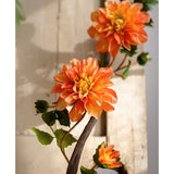 Artificial Dahlia Flower Vine 59" Long - Ed's Plant Shop