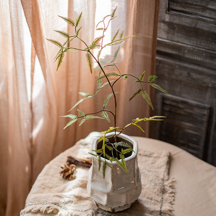 Artificial Faux Forked Fern Stem - Ed's Plant Shop