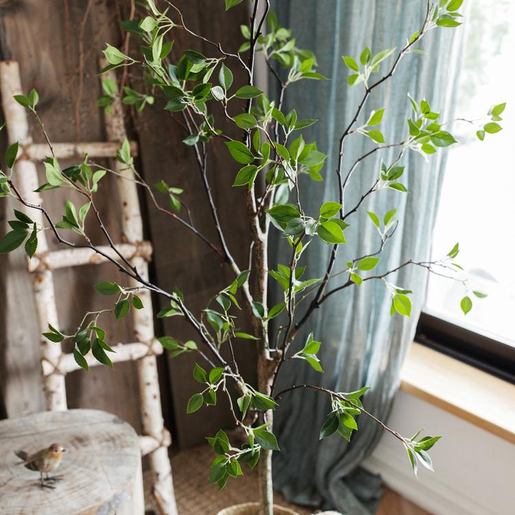 Artificial Green Leaf Faux Tree In Pot - Ed's Plant Shop