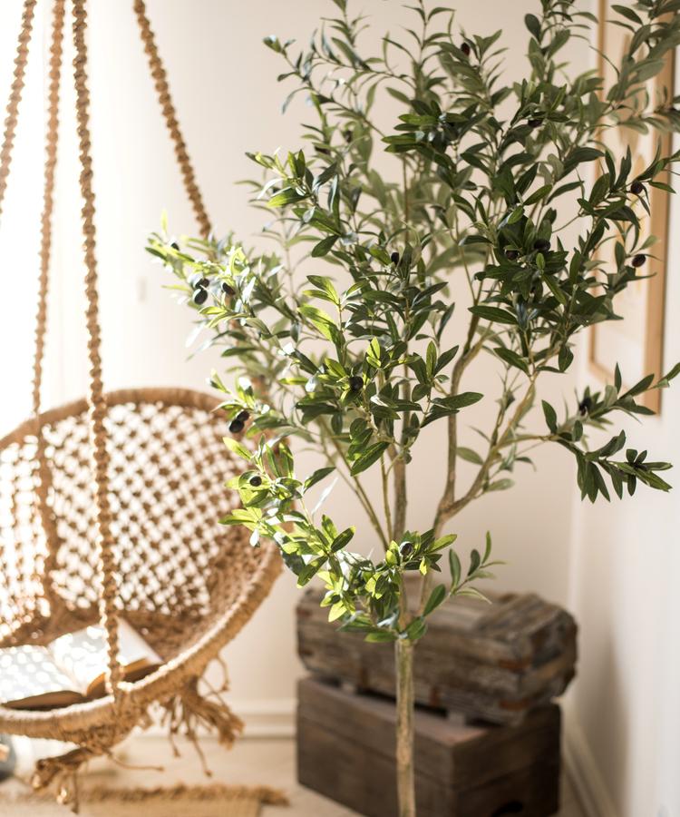 Artificial Silk Faux Olive Tree In Pot - Ed's Plant Shop