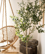 Artificial Silk Faux Olive Tree In Pot - Ed's Plant Shop