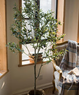 Artificial Silk Faux Olive Tree In Pot - Ed's Plant Shop