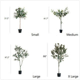 Artificial Silk Faux Olive Tree In Pot - Ed's Plant Shop