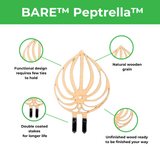 BARE™ Peptrella™ Plant Trellis – Customizable Birch Wood Support Inspired by Peperomia - Ed's Plant Shop