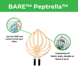 BARE™ Peptrella™ Plant Trellis – Customizable Birch Wood Support Inspired by Peperomia - Ed's Plant Shop