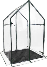 Cedar Raised Garden Bed with Greenhouse Cover - Ed's Plant Shop