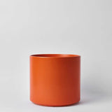 Ceramic Cylinder Planter By Solid Goods With Optional Mahogany Stand - Ed's Plant Shop