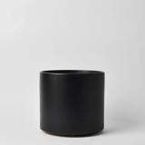 Ceramic Cylinder Planter By Solid Goods With Optional Mahogany Stand - Ed's Plant Shop