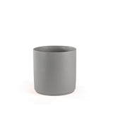 Ceramic Cylinder Planter with Optional Hardwood Stand - Ed's Plant Shop