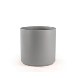Ceramic Cylinder Planter with Optional Hardwood Stand - Ed's Plant Shop