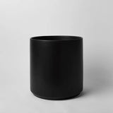 Ceramic Cylinder Planter with Optional Hardwood Stand - Ed's Plant Shop