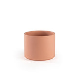 Ceramic Cylinder Planter with Optional Hardwood Stand - Ed's Plant Shop