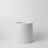 Ceramic Cylinder Planter with Optional Hardwood Stand - Ed's Plant Shop