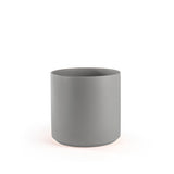 Ceramic Cylinder Planter with Optional Hardwood Stand - Ed's Plant Shop