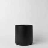 Ceramic Cylinder Planter with Optional Hardwood Stand - Ed's Plant Shop