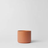 Ceramic Cylinder Planter with Optional Hardwood Stand - Ed's Plant Shop