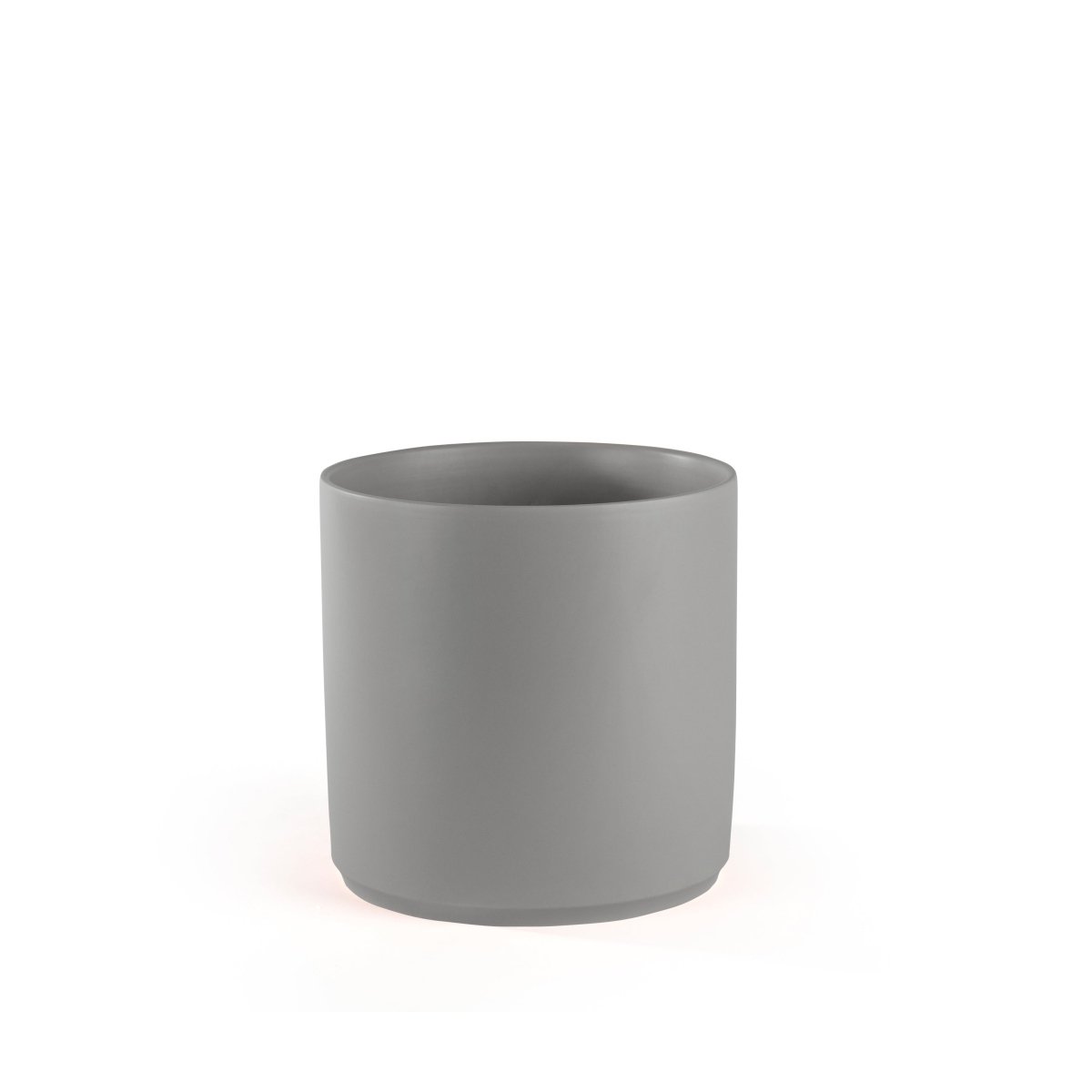 Ceramic Cylinder Planter with Optional Hardwood Stand - Ed's Plant Shop