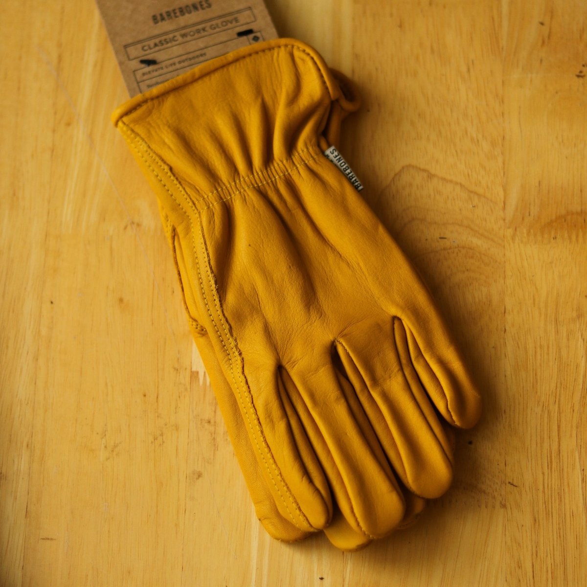 Classic Work & Gardening Glove: Mustard - Ed's Plant Shop