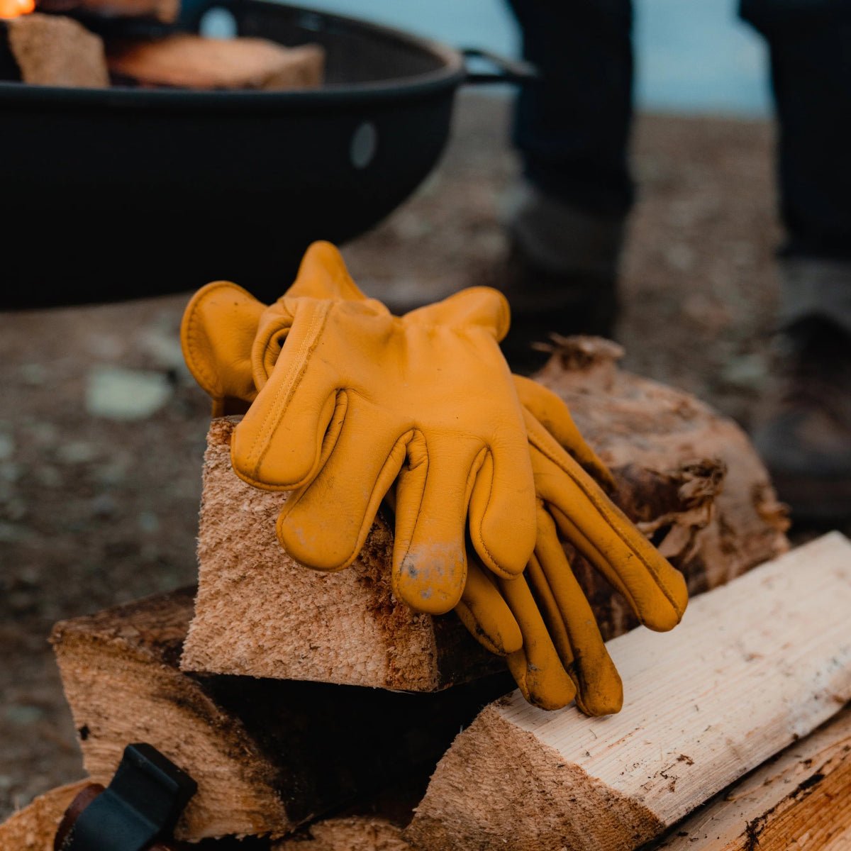 Classic Work & Gardening Glove: Mustard - Ed's Plant Shop