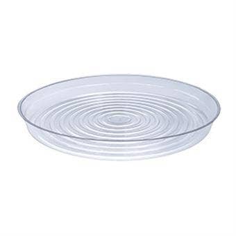 Clear Round Plastic Saucer for Pots & Planters - Ed's Plant Shop