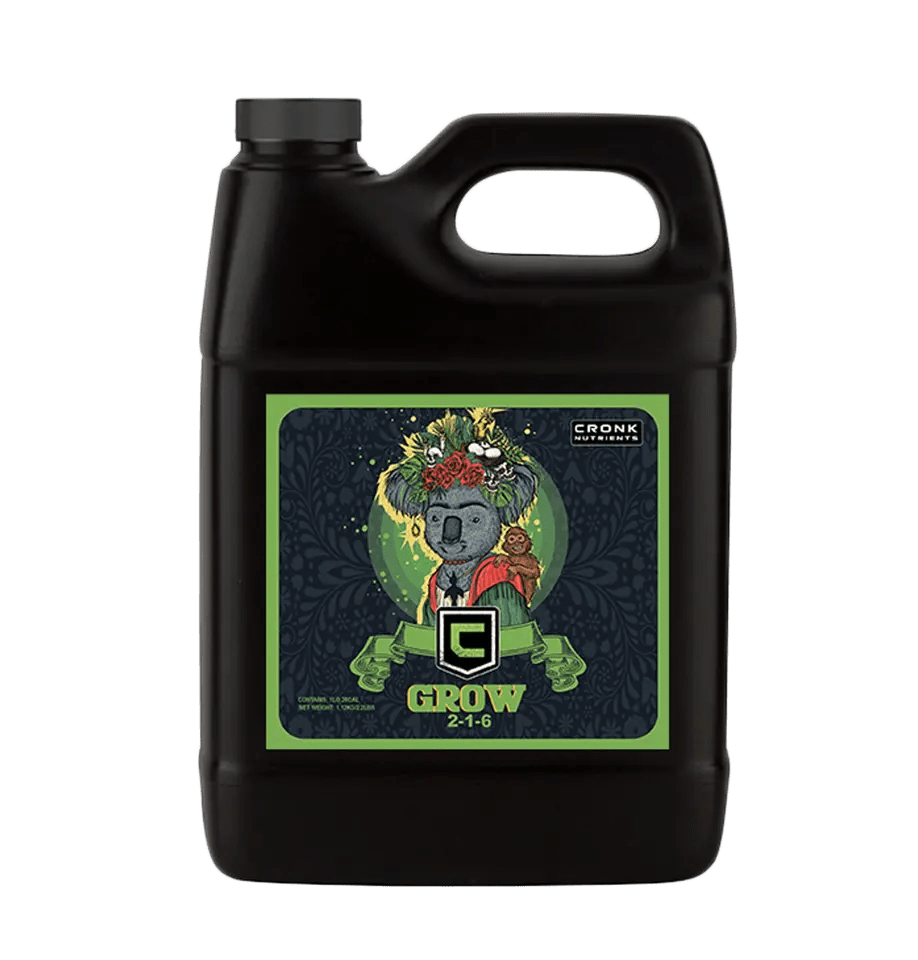 Cronk Nutrients Grow 2-1-6 liquid fertilizer for veg stage plants