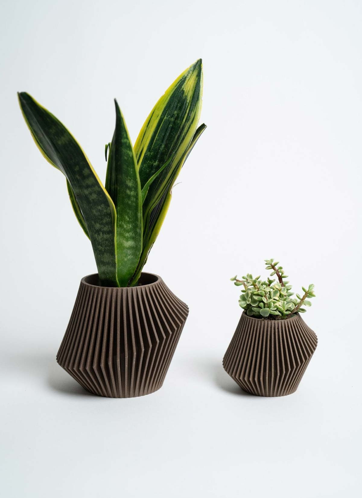 Disc Indoor Modern Style Planter - Various Sizes And Colors