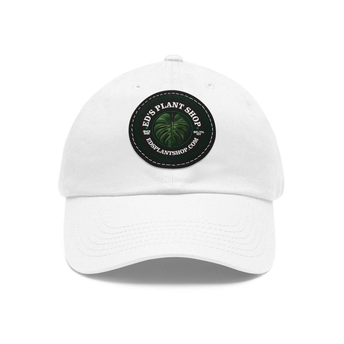 Ed's Plant Shop Dad Hat with Leather Patch (Round) - Ed's Plant Shop