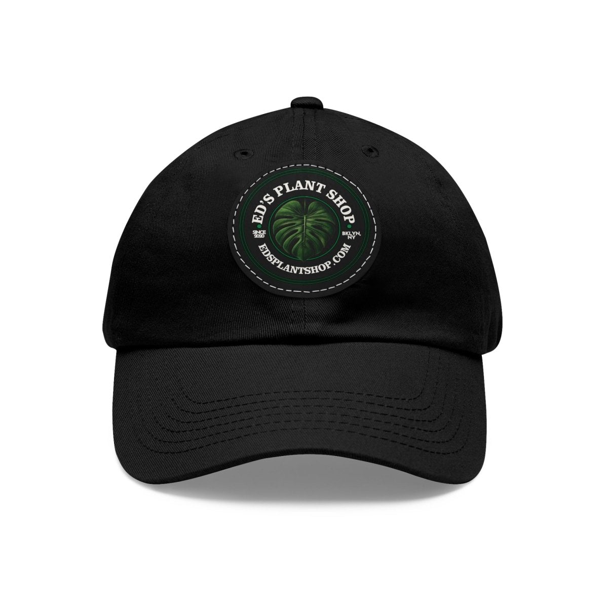 Ed's Plant Shop Dad Hat with Leather Patch (Round) - Ed's Plant Shop