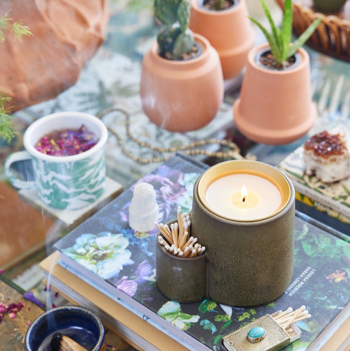 Ember Earth Candle + Planter by Modern Sprout - Ed's Plant Shop