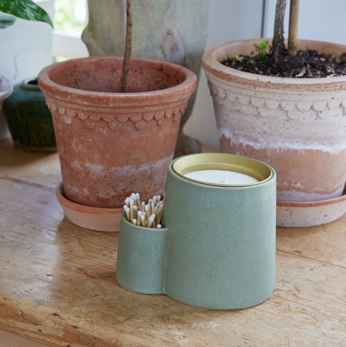 Ember Earth Candle + Planter by Modern Sprout - Ed's Plant Shop