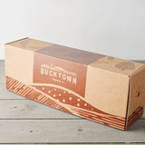 Cardboard box with 'Bucktown Seed Co.' branding on a wooden surface Emergency Seed Bank - Large - Organic Heirloom