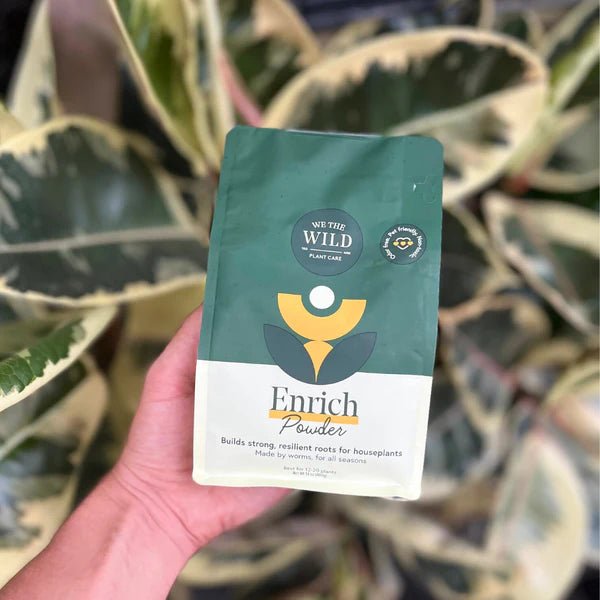 Enrich Powder - Houseplant Fertilizer by We The Wild (14 oz) - Ed's Plant Shop